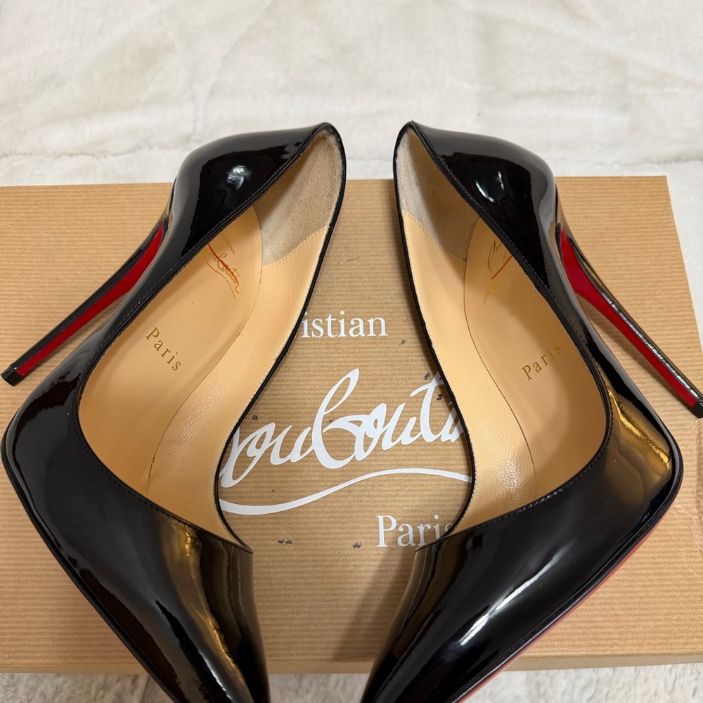 NEW! $945 Christian Louboutin So Kate Patent Pointed Toe Pumps Heel 36.5 / 5.5 6 - Picture 2 of 10